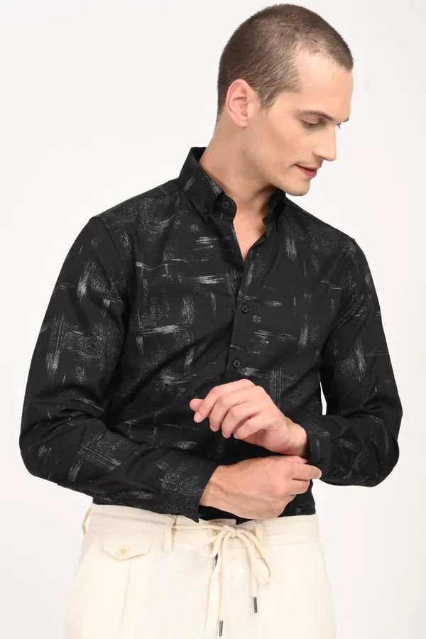 Black_Cotton_Regular_Shirts_For_Men