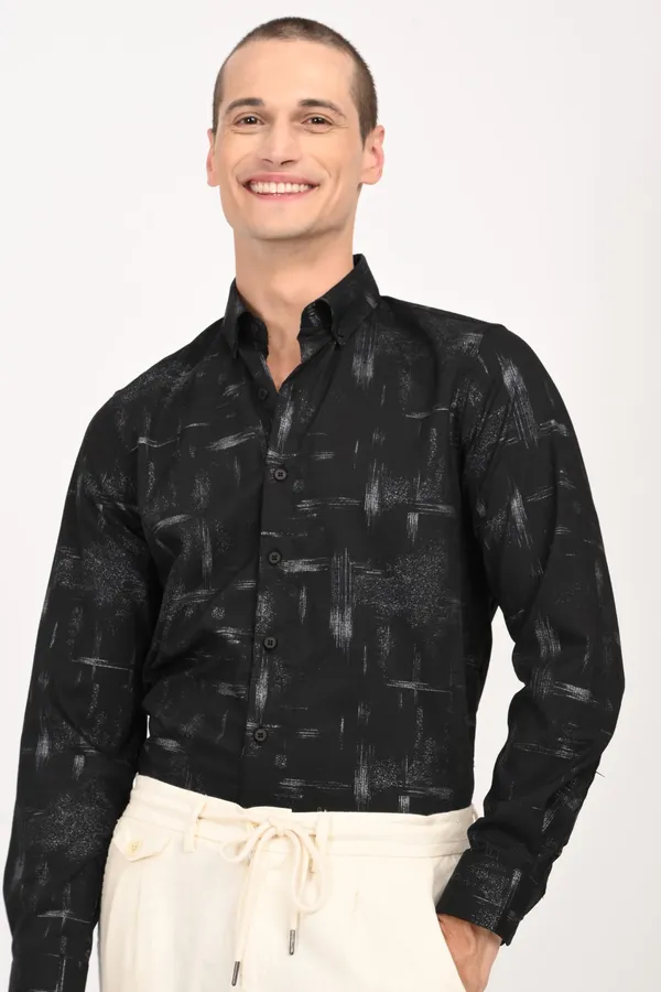 Black_Cotton_Regular_Shirts_For_Men