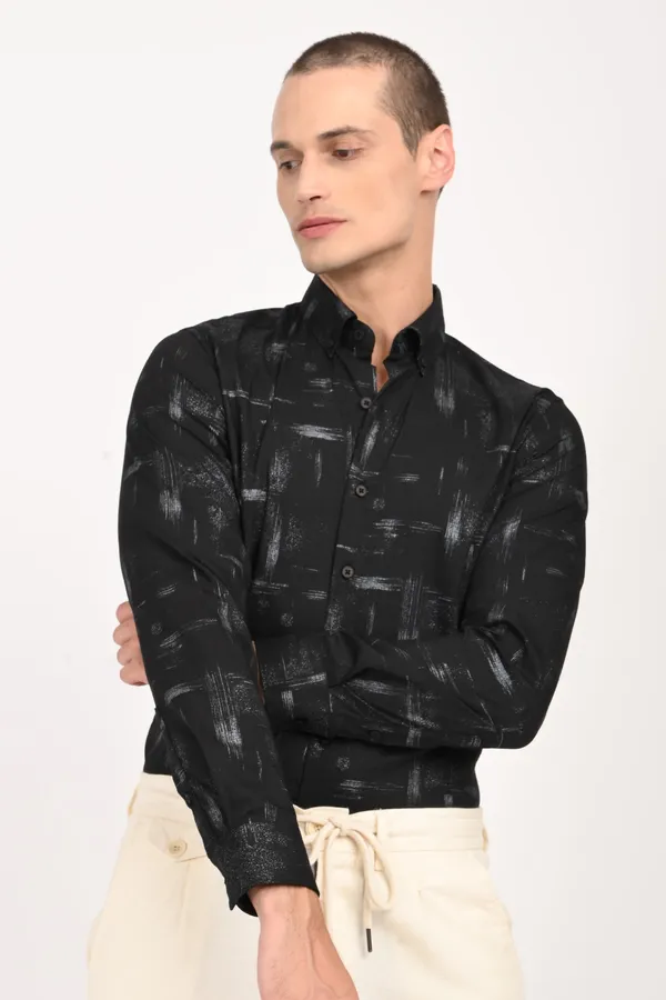 Black_Cotton_Regular_Shirts_For_Men