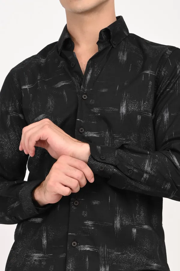 Black_Cotton_Regular_Shirts_For_Men