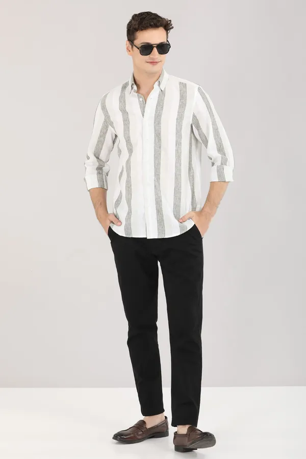 White_And_Soft_Grey_Stripes_Full_Sleeve_Shirt
