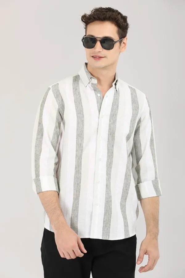 White_And_Soft_Grey_Stripes_Full_Sleeve_Shirt