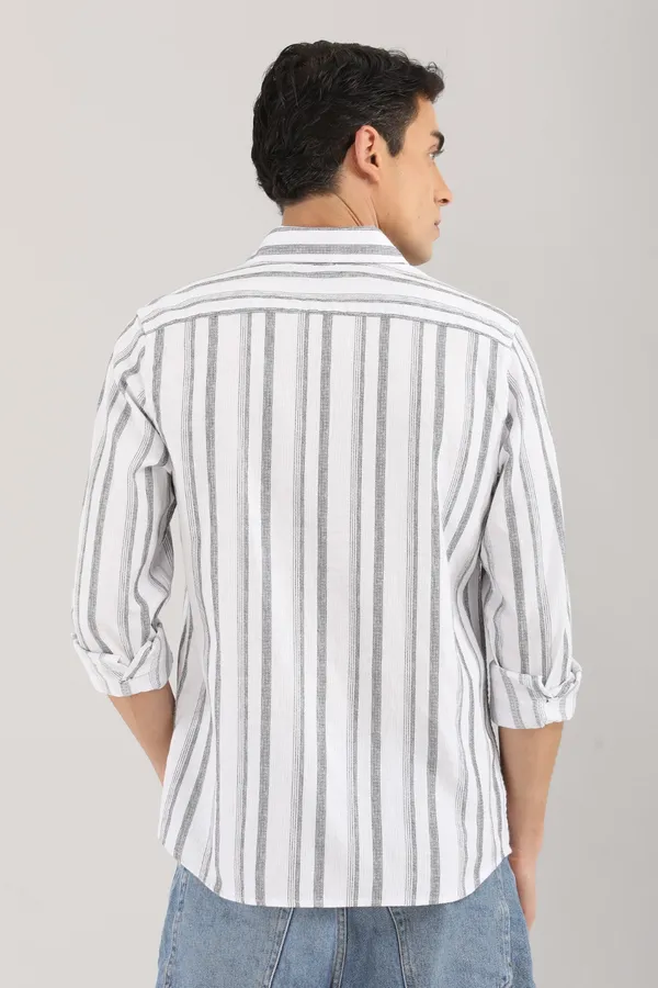 White_Base_And_Chic_Grey_Stripes_Full_Sleeve_Shirt