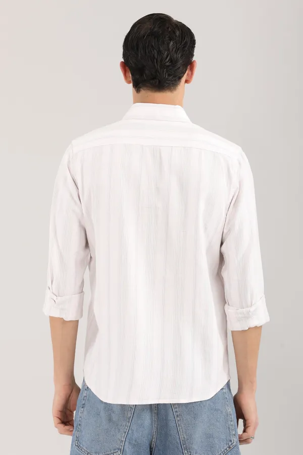 White_Base_Light_Grey_Stripes_Full_Sleeve_Shirt