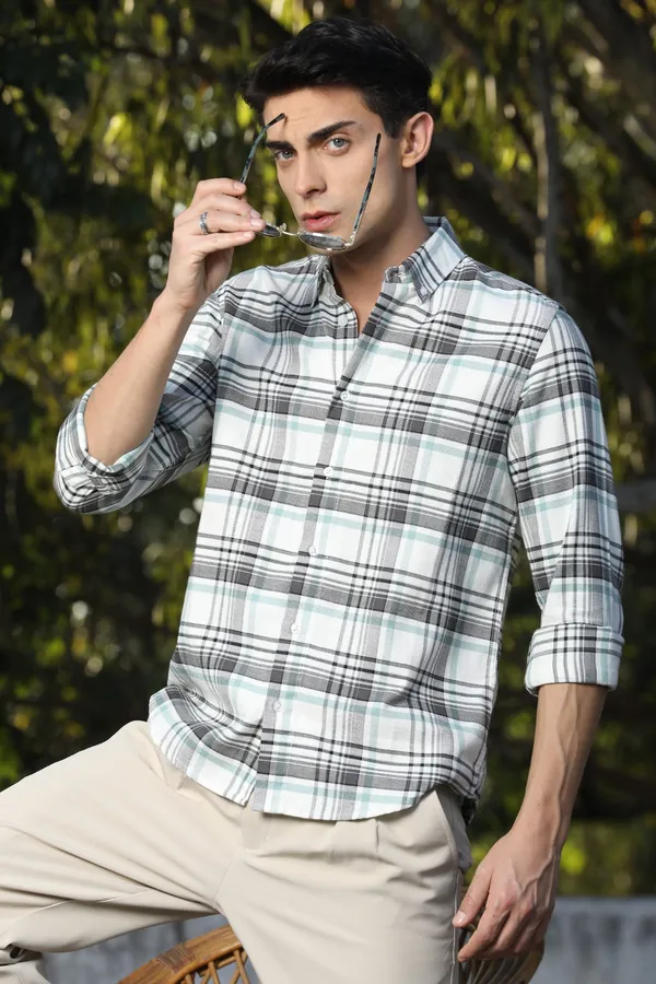 White_Checks_Full_Sleeve_Shirts