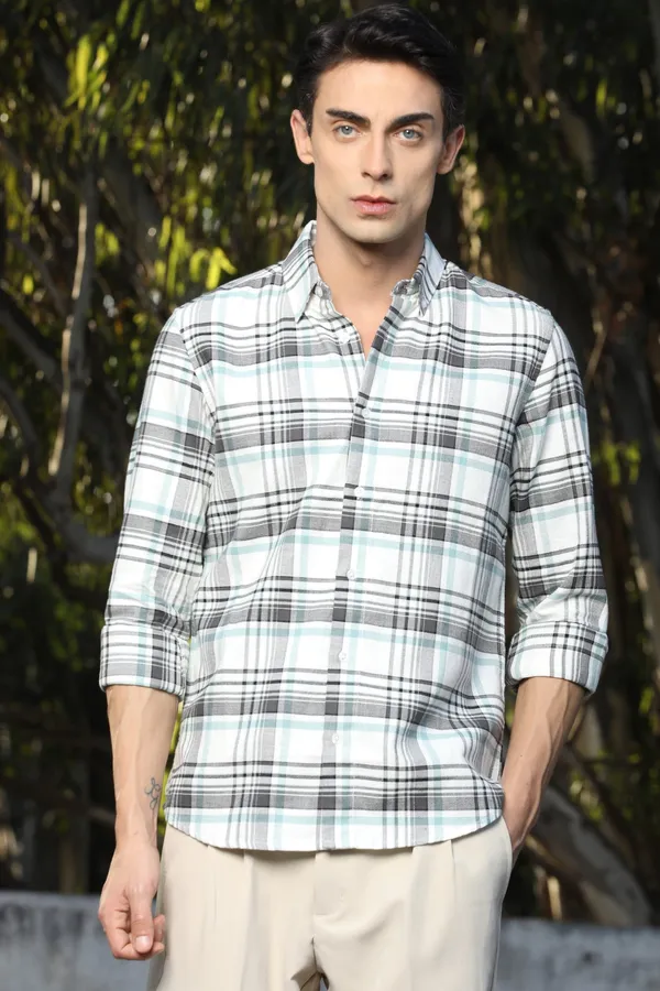 White_Checks_Full_Sleeve_Shirts