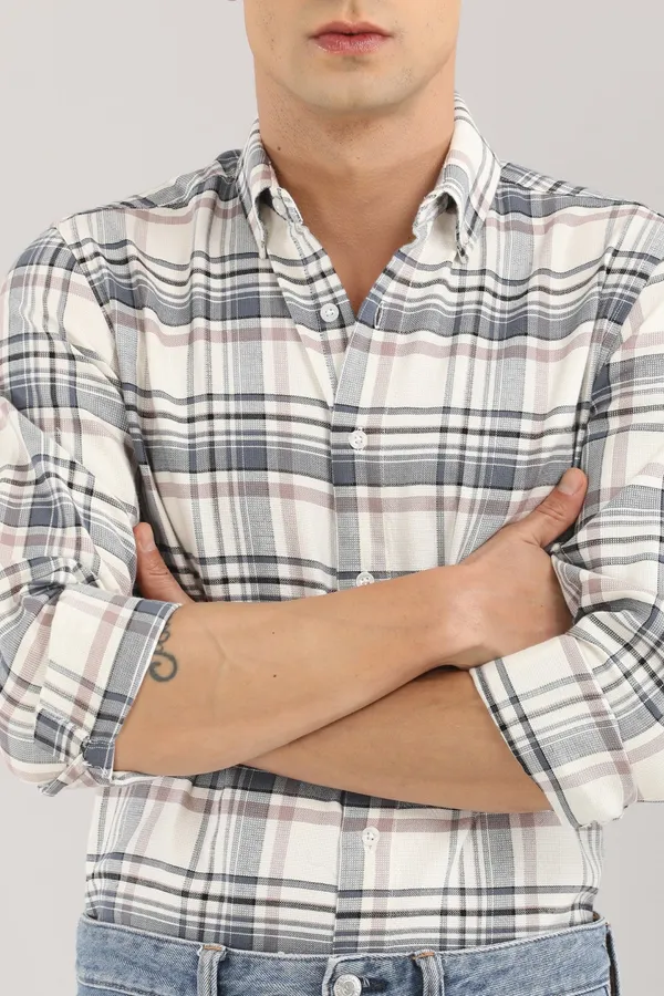 White_Checks_Regular_Fit_Full_Sleeve_Shirt
