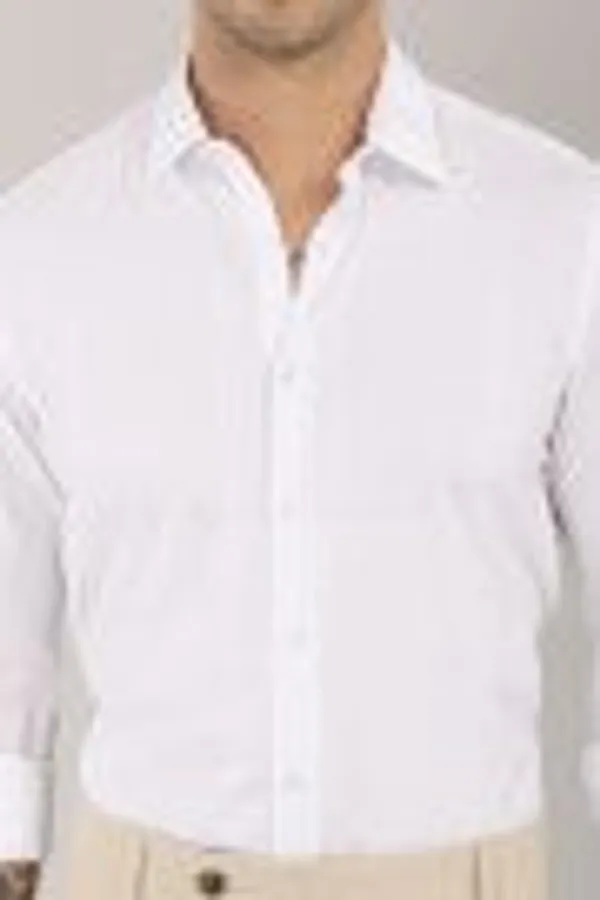 White_Self_Checks_Full_Sleeve_Shirt