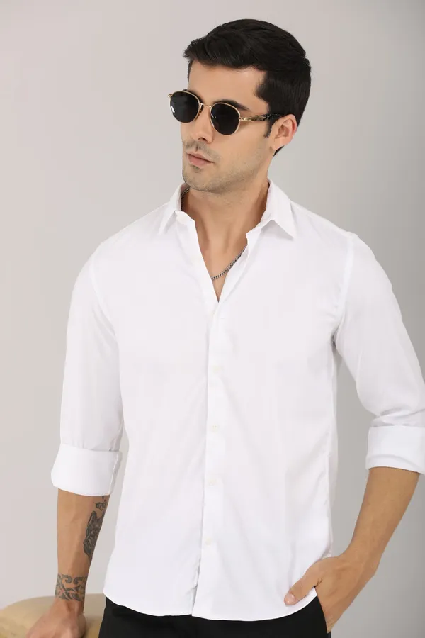 White_Self_Design_Full_Sleeve_Shirt