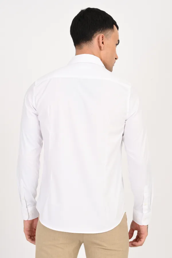 White_Plain_Full_Sleeve_Shirt