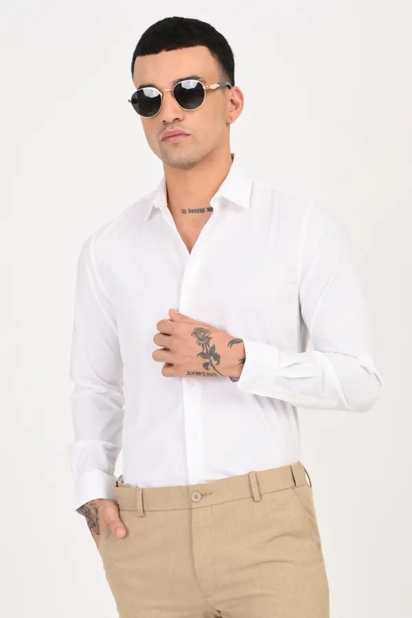 White_Plain_Full_Sleeve_Shirt