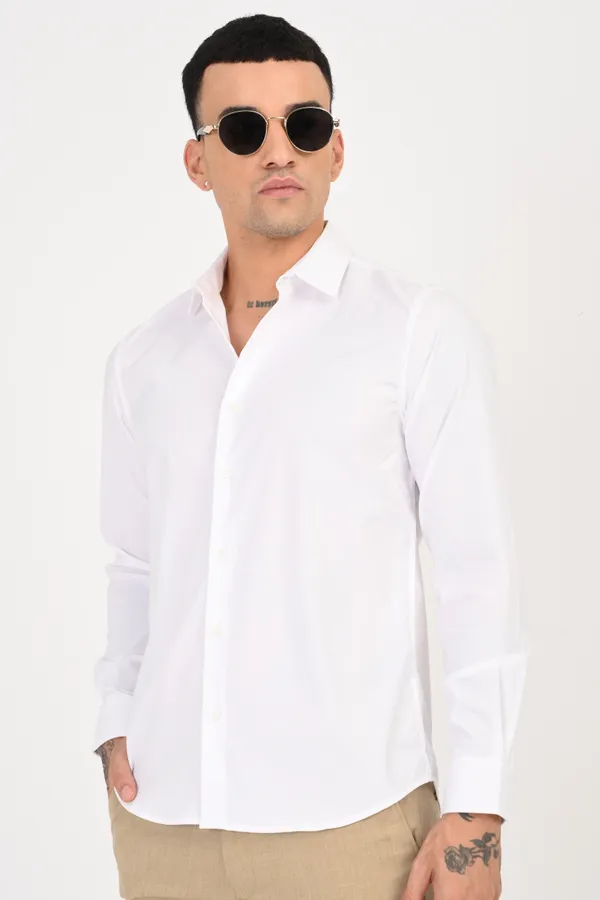 White_Plain_Full_Sleeve_Shirt