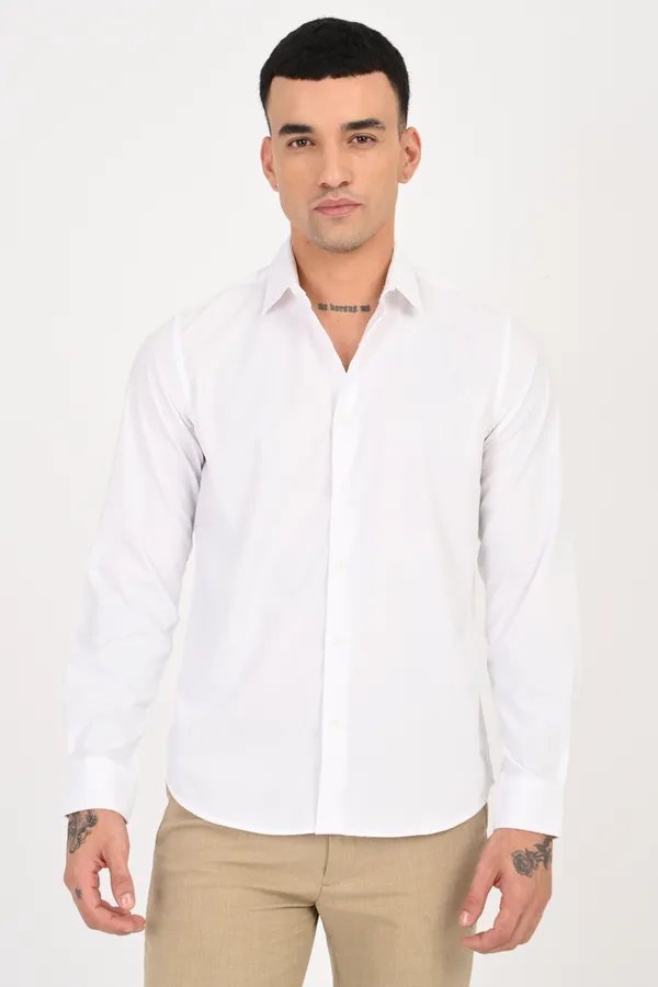 White_Plain_Full_Sleeve_Shirt