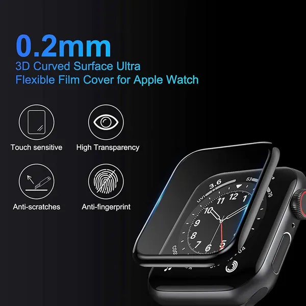 Transparent_41Mm_Screen_Protector_Tempered_Glass_Guard_For_Apple_Watch_Series_7_&_8_Size:41Mm_With_Applicator_Toolkit_For_Easy_&_Bubble_Free_Installation