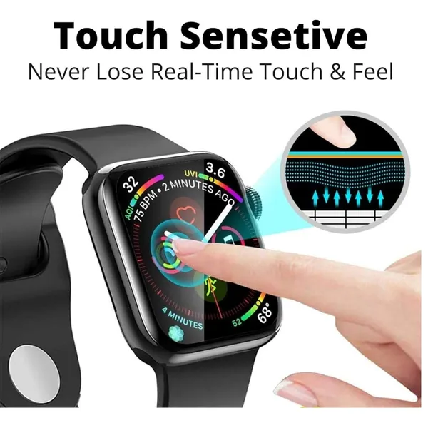 Transparent_41Mm_Screen_Protector_Tempered_Glass_Guard_For_Apple_Watch_Series_7_&_8_Size:41Mm_With_Applicator_Toolkit_For_Easy_&_Bubble_Free_Installation