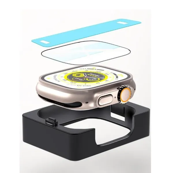 Transparent_41Mm_Screen_Protector_Tempered_Glass_Guard_For_Apple_Watch_Series_7_&_8_Size:41Mm_With_Applicator_Toolkit_For_Easy_&_Bubble_Free_Installation