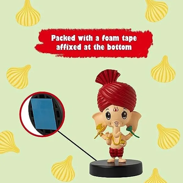 Multicolour_Buko_Bal_Ganesh_Bobblehead_Idol_Car_Dashboard_&_Home_Decor_Ganpati_Murti_Good_Luck_Statue_With_Axe_&_Flower