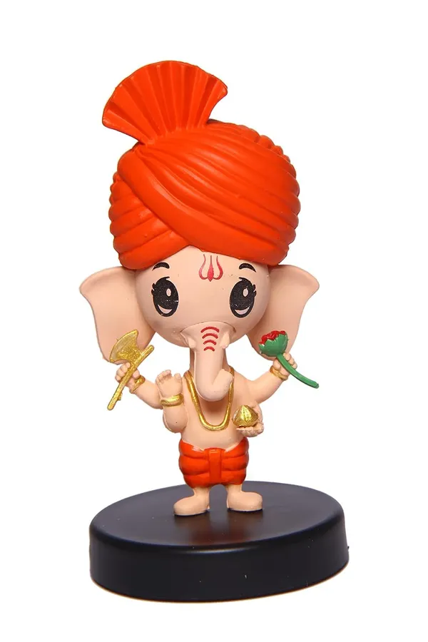 Multicolour_Buko_Bal_Ganesh_Bobblehead_Idol_Car_Dashboard_&_Home_Decor_Ganpati_Murti_Good_Luck_Statue_With_Axe_&_Flower