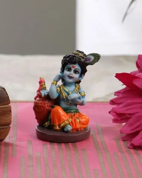 Multicolour_Car_Dashboard_Idols_And_Resin_Murti_For_Home_Office_Sitting_Krishna_6736_3.1Inch