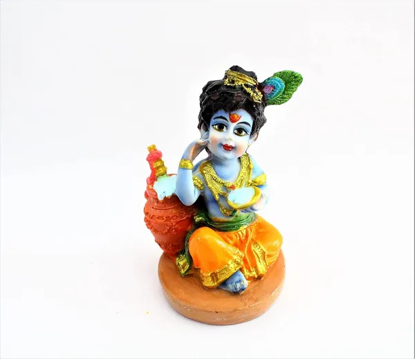 Multicolour_Car_Dashboard_Idols_And_Resin_Murti_For_Home_Office_Sitting_Krishna_6736_3.1Inch