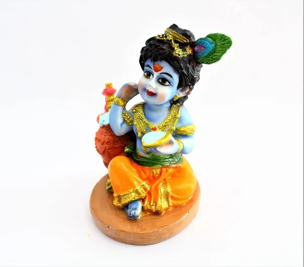 Multicolour_Car_Dashboard_Idols_And_Resin_Murti_For_Home_Office_Sitting_Krishna_6736_3.1Inch