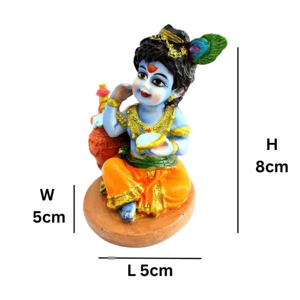 Multicolour_Car_Dashboard_Idols_And_Resin_Murti_For_Home_Office_Sitting_Krishna_6736_3.1Inch