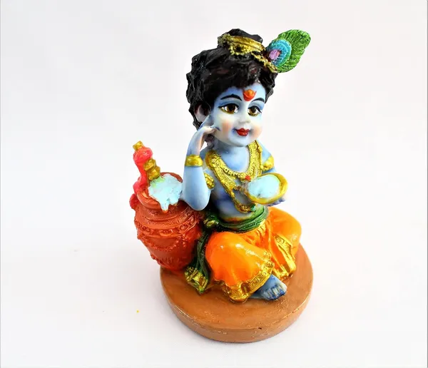Multicolour_Car_Dashboard_Idols_And_Resin_Murti_For_Home_Office_Sitting_Krishna_6736_3.1Inch