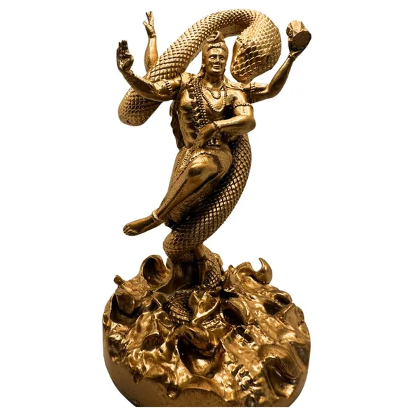 Multicolour_Car_Dashboard_Idols_And_Resin_Murti_For_Home_Office_Mystical_Shiva_Gold_3.9Inch
