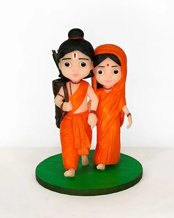 Orange_Ram_Sita_God_Idols_For_Car_Dashboard_Office_Desk_&_Home_Decor