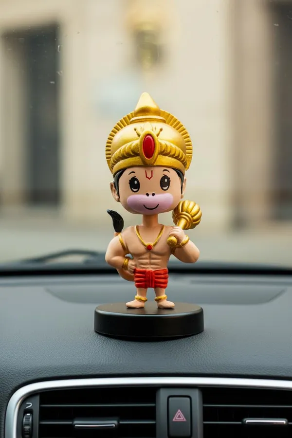 Multicolour_Car_Dashboard_Decoration_Items_God_Idol_&_Miniature_Toys_Stylish_Car_Decor_Accessories_For_Car_Home_&_Office_Hanuman_Ji