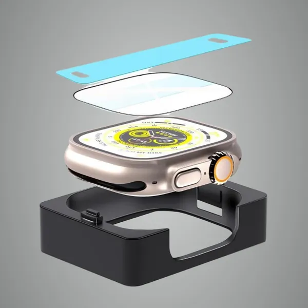Transparent_41Mm_Screen_Protector_Tempered_Glass_Guard_For_Apple_Watch_Series_7_&_8_Size:41Mm_With_Applicator_Toolkit_For_Easy_&_Bubble_Free_Installation