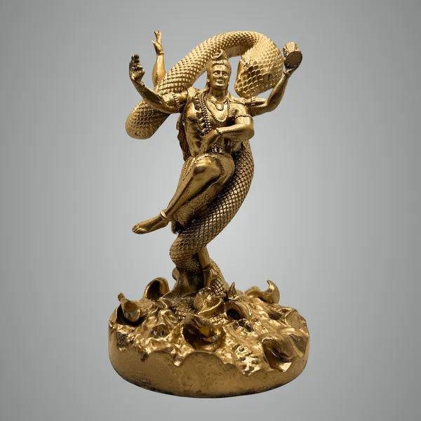 Multicolour_Car_Dashboard_Idols_And_Resin_Murti_For_Home_Office_Mystical_Shiva_Gold_3.9Inch