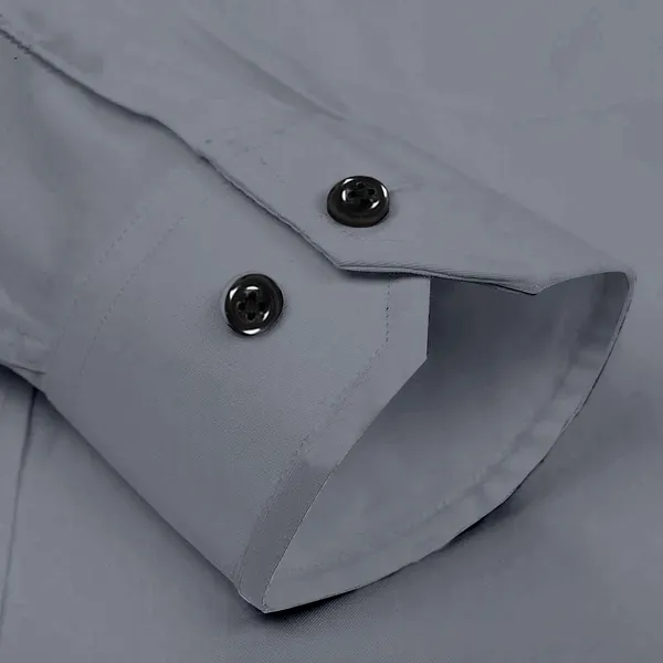 Grey_Fine_Premium____Cotton__Luxury_Formal_Shirt_For_Men'S