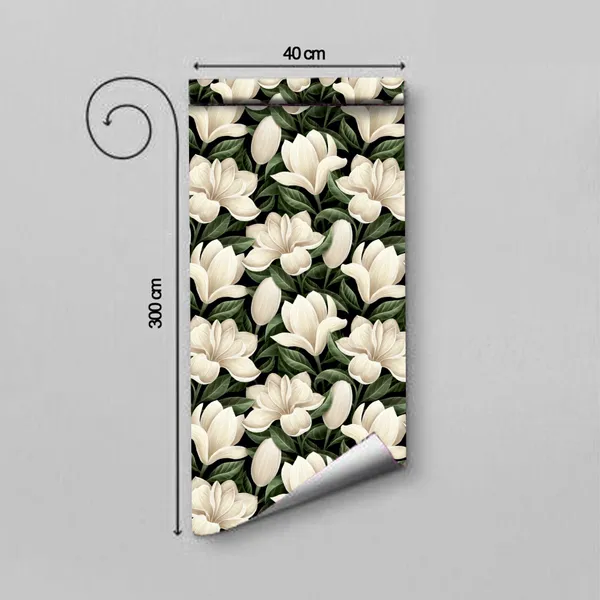 Self Adhesive Waterproof & Oil Proof Vinyl Wallpaper For Walls High Quality Kitchen Wallpaper (300X40 Cm) view 2