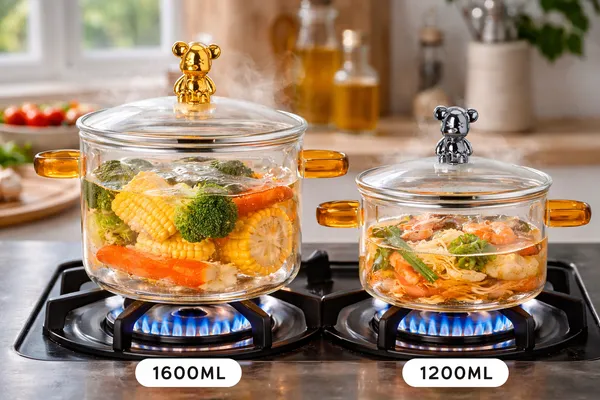 Set_of_2_|_Borosilicate_Glass_Casserole_Cooking_Pot_cum_Serving_Bowl_with_Cute_Teddy_Lid_-_1600_ML_&_1200M_L_FLUTED_SERVING_BOWL