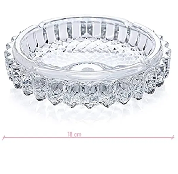 Multicolor_Crystal_Quality_Heavy_Glass_Ashtray_(Ash_Tray_18_Cm_2Pc)