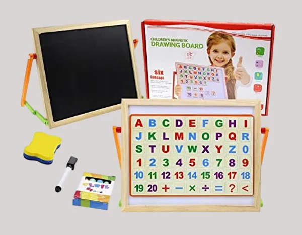 White_2_In_1_Wooden_Writing_Board_Double_Sided_Magnetic_Black_Board_With_Alphabets_Numbers_Maths_Learning_Educational_Toy_For_Kids_(12_Inches_X_10_Inches)