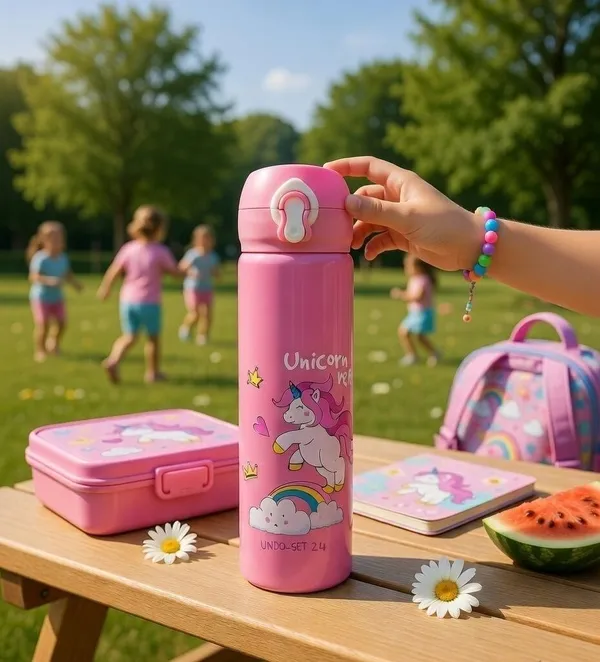 HALO_NATION_Cute_Water_Bottle_for_Kids_500ml_–_Pink_Stainless_Steel_Insulated_Bottle_500_ML_500_ml_Stainless_Steel_Bottle_(Pack_of_1,_Pink)