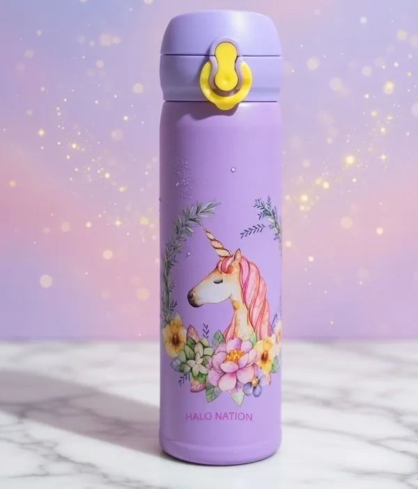 HALO_NATION_Cute_Water_Bottle_for_Kids_500ml_–_Stainless_Steel_Insulated_Bottle_500_ML_500_ml_Stainless_Steel_Bottle_(Pack_of_1,_Pink)