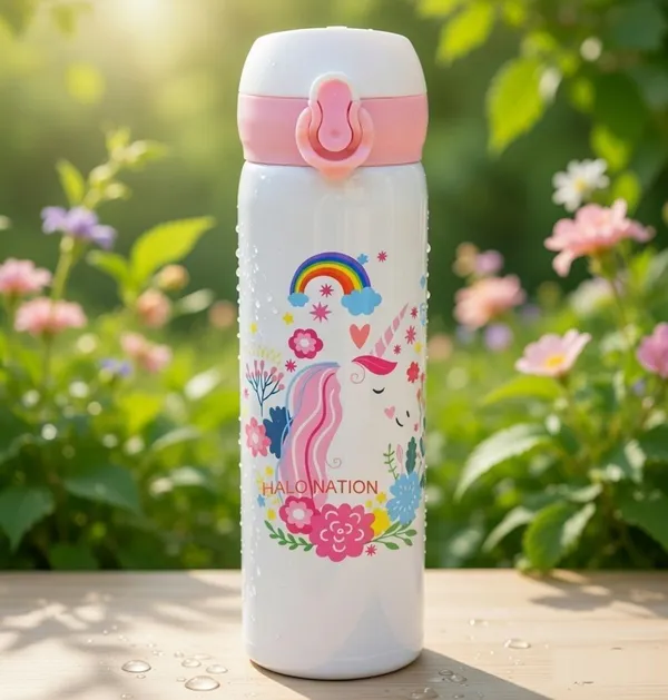 HALO_NATION_Cute_Water_Bottle_for_Kids_500ml_–Stainless_Steel_Insulated_Bottle_500_ML_500_ml_Stainless_Steel_Bottle_(Pack_of_1,_Pink)