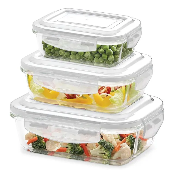 GR8INDIA®_Rectangle_Borosilicate_Glass_Container_Set_with_Leakproof_Airtight_Lid,_Freezer_&_Microwave_Safe_Kitchen_Storege_Container_Set_of_3:_1040_ml,_640_ml,_370_ml