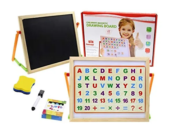 White_2_In_1_Wooden_Writing_Board_Double_Sided_Magnetic_Black_Board_With_Alphabets_Numbers_Maths_Learning_Educational_Toy_For_Kids_(12_Inches_X_10_Inches)