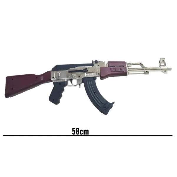 Silver_AK47_Bullet_Blaster_Toy_|100_BBs_For_Kids