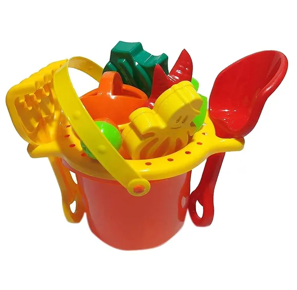 Multicolor_Beach_Toys_Beach_Play_Sand_Play_Toys_Gardening_Cum_Beach_Tool_Set_With_Bucket_Sand_Strainer_Rake_Shovel_Watering_Can_&_Sand_Molds