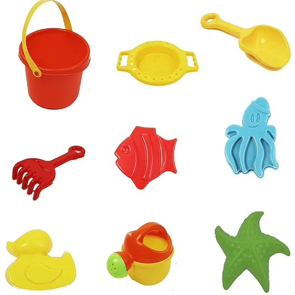 Multicolor_Beach_Toys_Beach_Play_Sand_Play_Toys_Gardening_Cum_Beach_Tool_Set_With_Bucket_Sand_Strainer_Rake_Shovel_Watering_Can_&_Sand_Molds