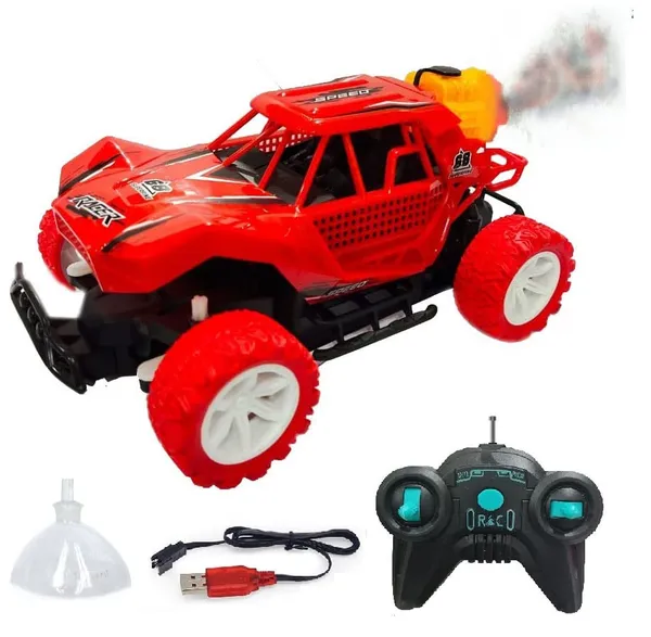 GR8INDIA��_RC_Off-Road_Speed_Jeep_Truck_Car_with_Water_Mist_Smoke_Effect_Remote_Control_Monster_Truck_Smoke_Rock_Crawler_Climbing_Car_-_Red