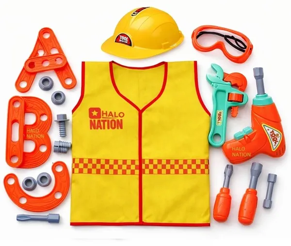 HALO_NATION_Engineering_Dress_DIY_Tools_Toy_&_Hat_With_Take_a_Part_ABC_Toy_()