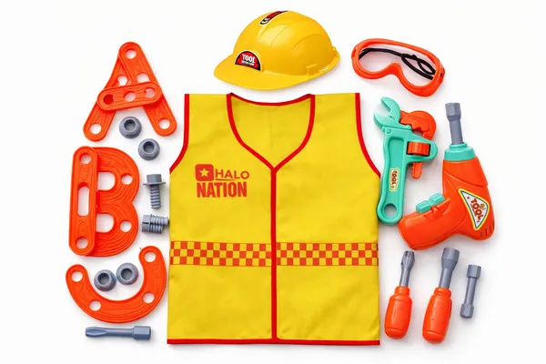 HALO_NATION_Kids_Engineering_Tool_Set_with_Helmet_&_Jacket_|_Pretend_Play_Costume_&_Tool_Kit_()