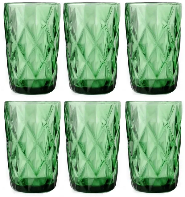 Pack_Of_6_Green_Textured_Drinking_Glasses_Set_Embossed_Highball_Glasses_400_ML