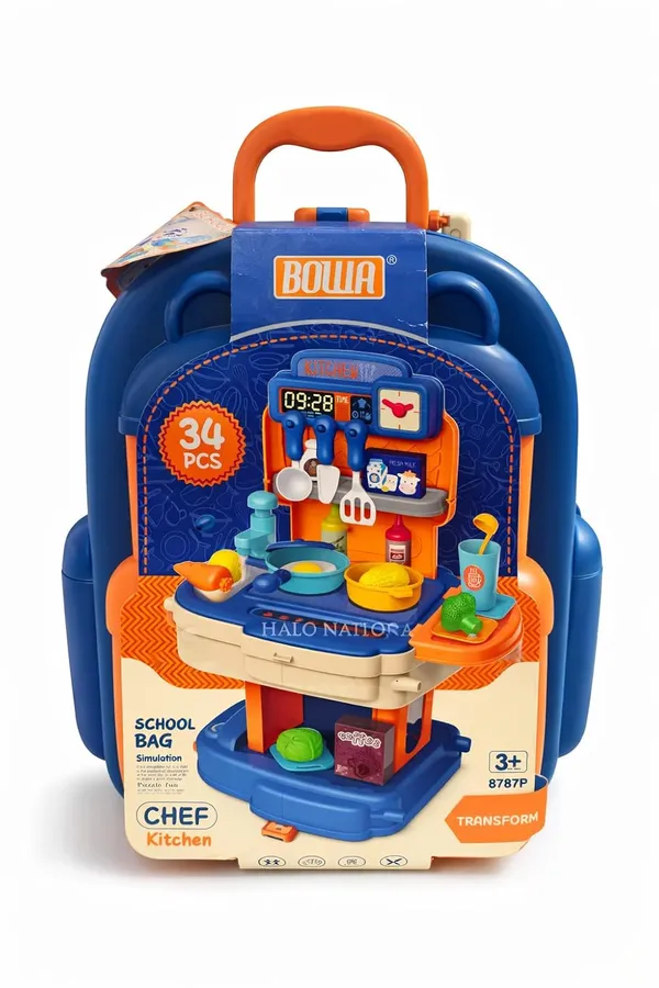 HALO_NATION®_Kids_Backpack_Kitchen_Toy_Set_|_34_Pcs_|_Functional_Water_Tap_Playset_(3+)